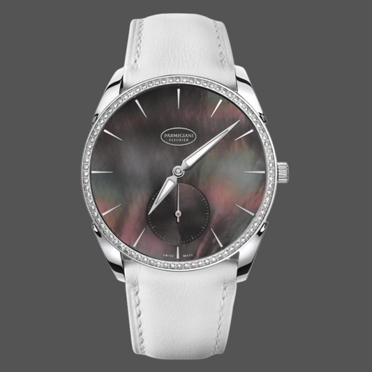 Parmigiani Fleurier Tonda 1950 oro bianco 18 carati Tahiti MOP quadrante 39 mm