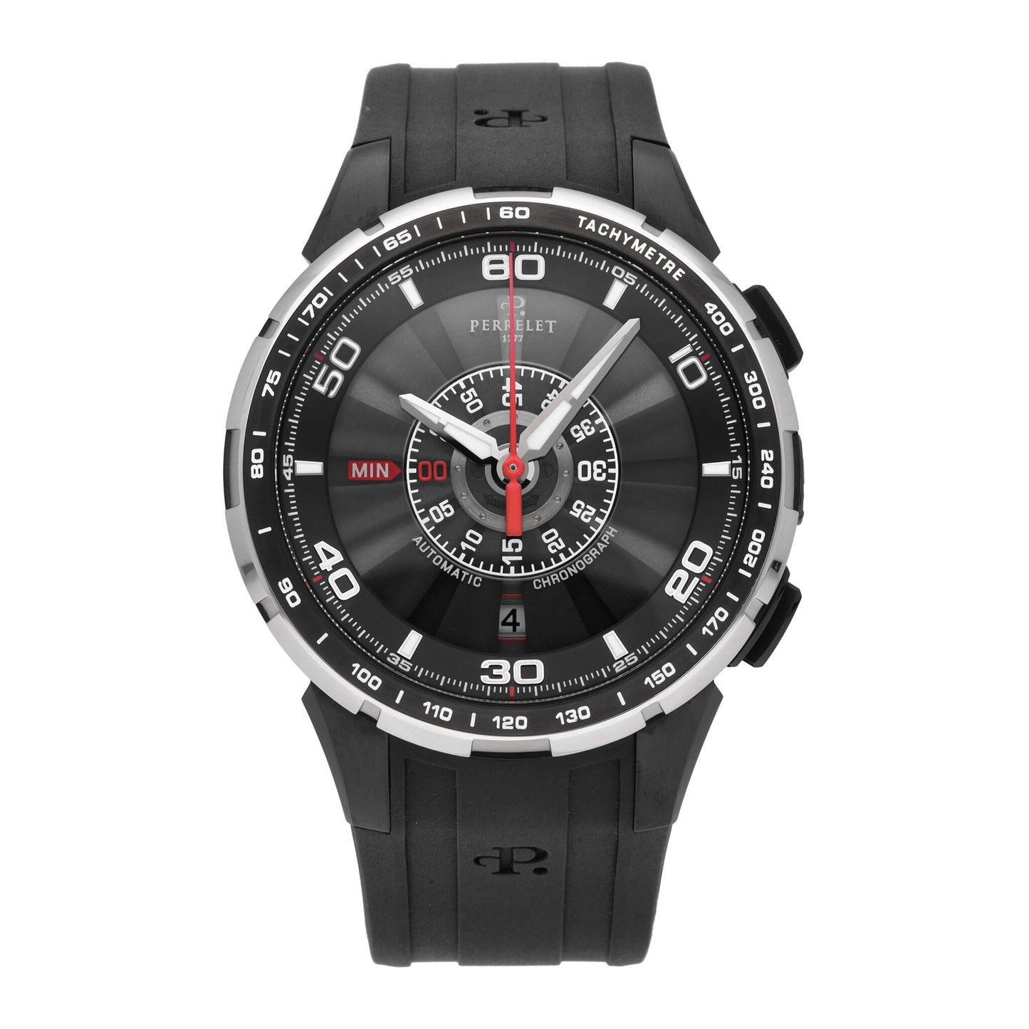 Perrelet Turbine Chronograph Black Dial 47mm Automatic Men’s Watch