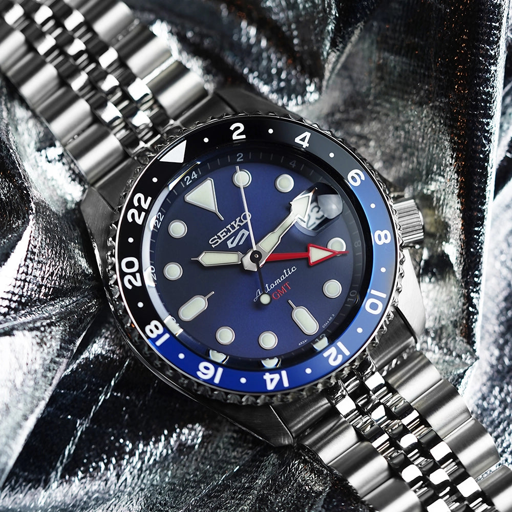 Seiko 5 Sports GMT Blueberry SKX reinterpretation