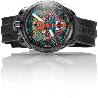 Bomberg Bolt-68 Heritage Jaguar Huichol