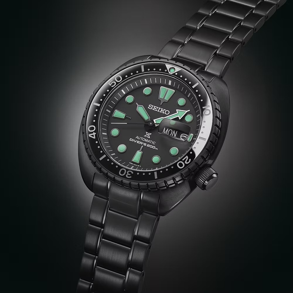 Seiko Prospex Black Series Night Vision Turtle Diver