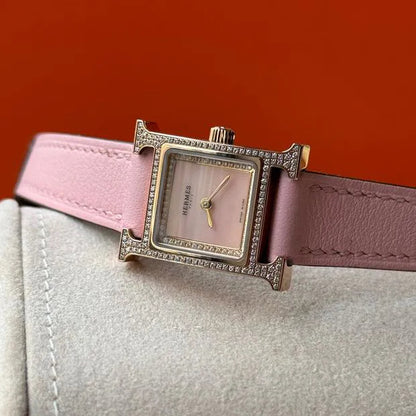 Hermès Heure H Pg/d Pg/rg Quartz